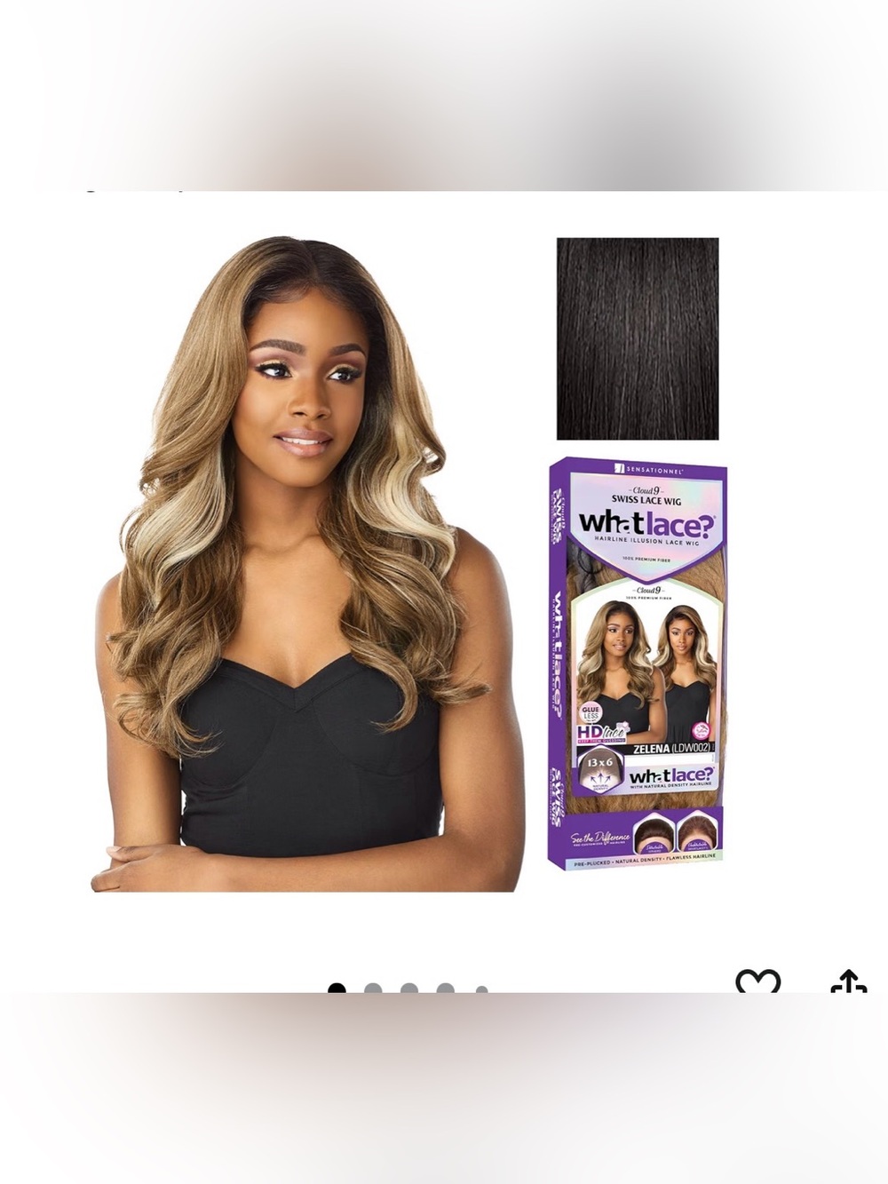 Sensationnel What Lace 13x6 Wig-Zelena, 1B OFFBLACK